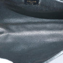 CELINE Chain Shoulder Bag Leather Black Auth 67658-10