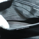 CELINE Chain Shoulder Bag Leather Black Auth 67658-21