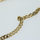 CELINE Chain Shoulder Bag Leather Black Auth 67658-8