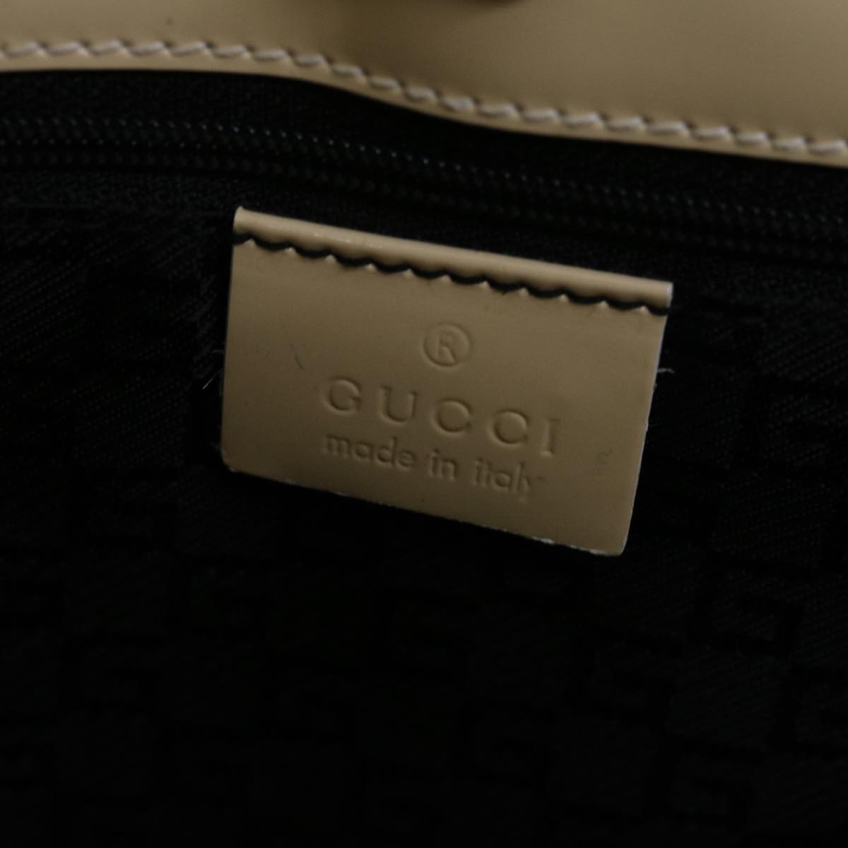 GUCCI Shoulder Bag Canvas Black White 001 4231 Auth 67664