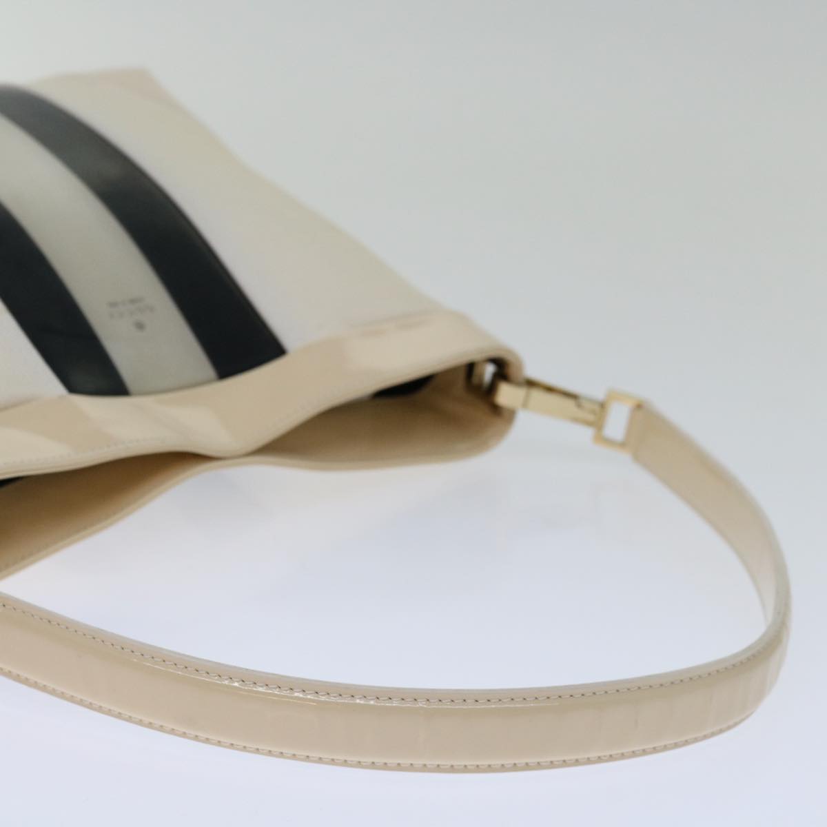 GUCCI Shoulder Bag Canvas Black White 001 4231 Auth 67664