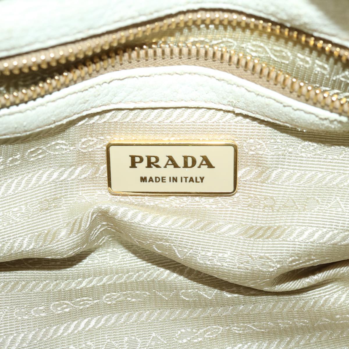 PRADA Hand Bag Nylon 2way White Auth 67672