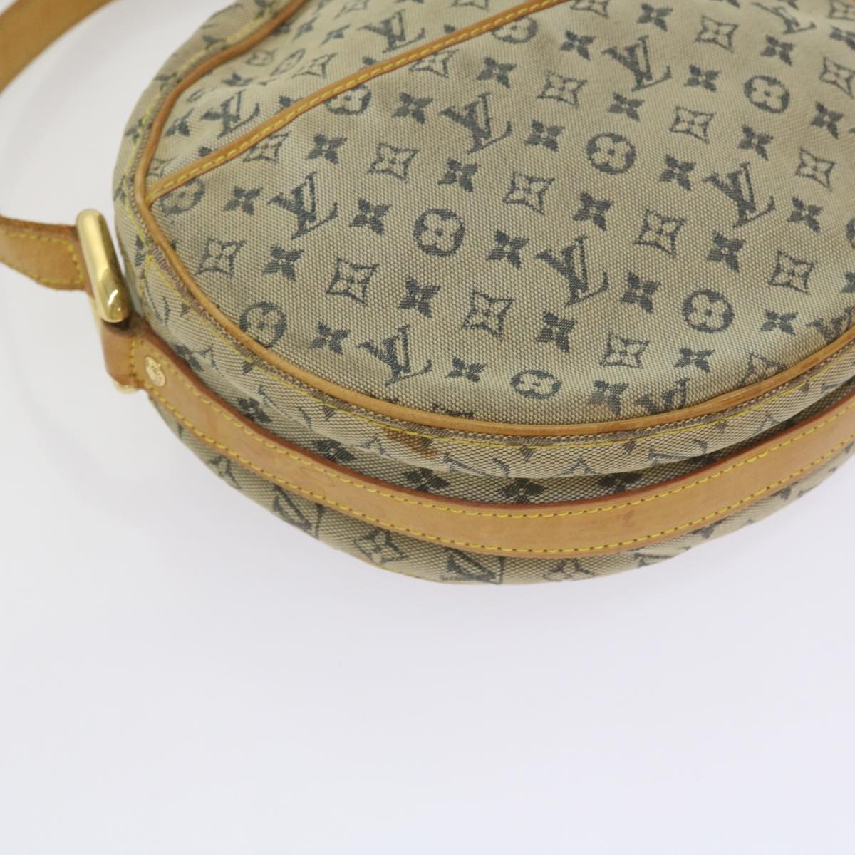 LOUIS VUITTON Monogram Mini Jeanne GM Shoulder Bag Blue M92000 LV Auth 67677