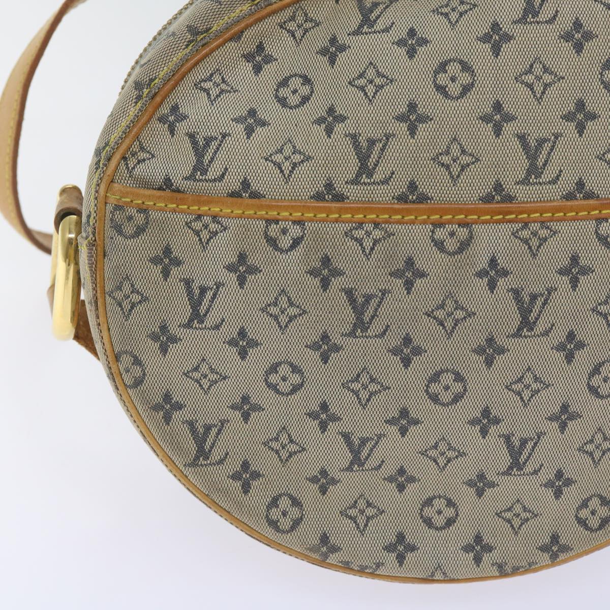 LOUIS VUITTON Monogram Mini Jeanne GM Shoulder Bag Blue M92000 LV Auth 67677