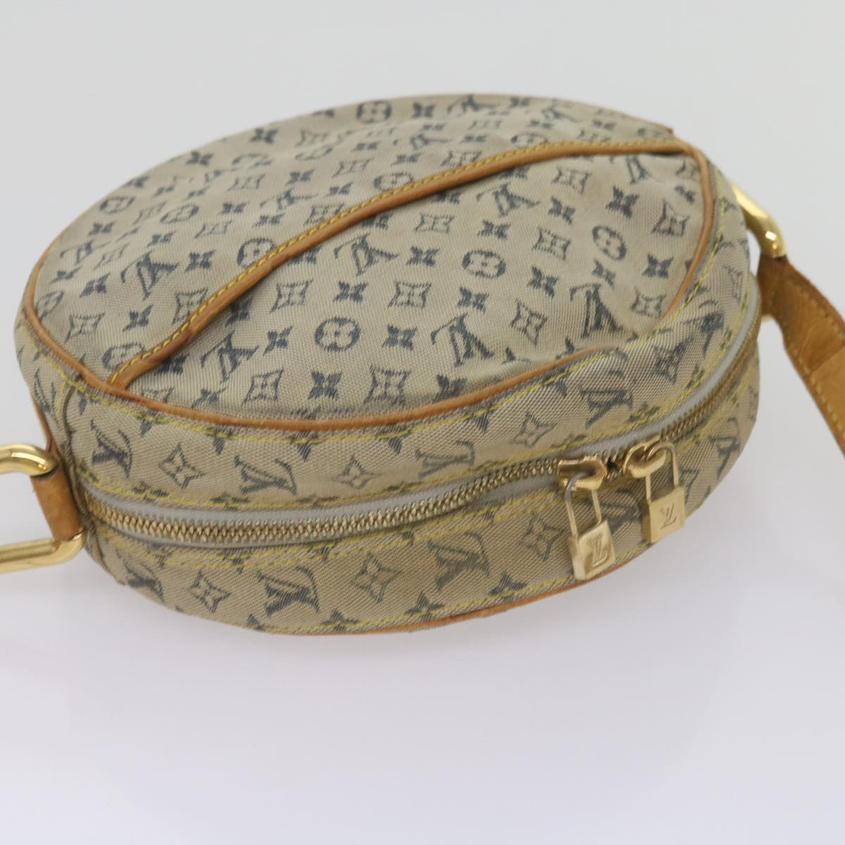 LOUIS VUITTON Monogram Mini Jeanne GM Shoulder Bag Blue M92000 LV Auth 67677