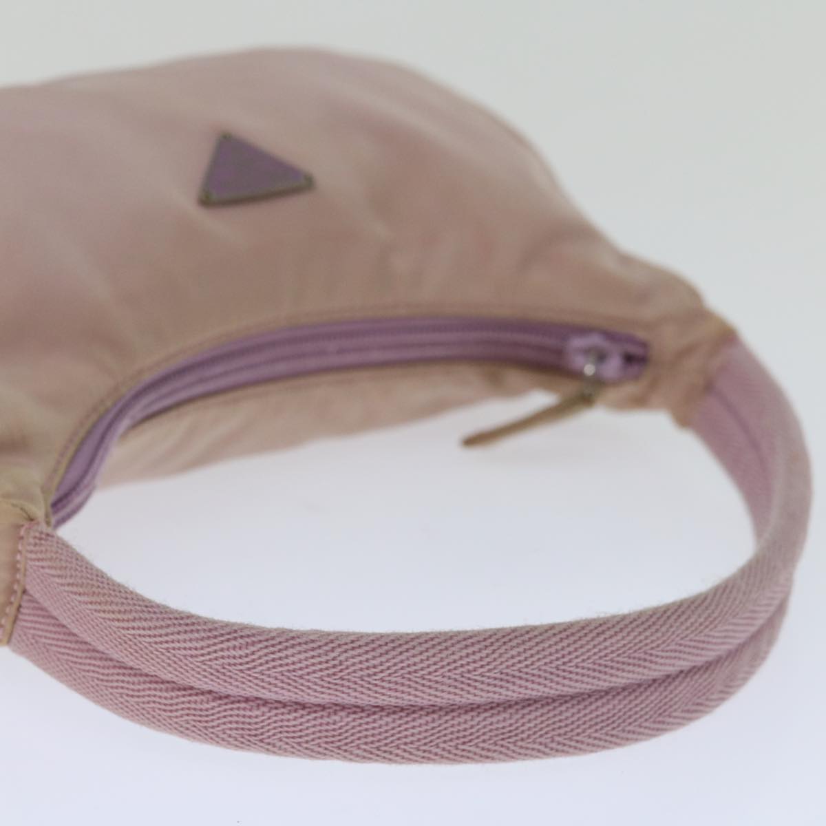 PRADA Hand Bag Nylon Pink Auth 67679