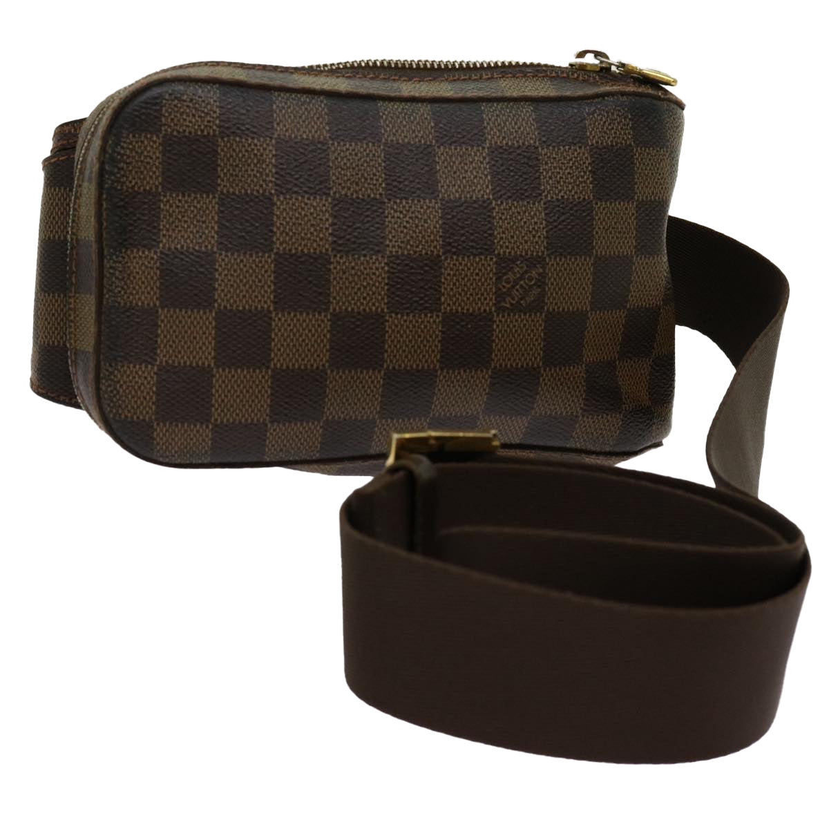 LOUIS VUITTON Damier Ebene Geronimos Shoulder Bag N51994 LV Auth 67690