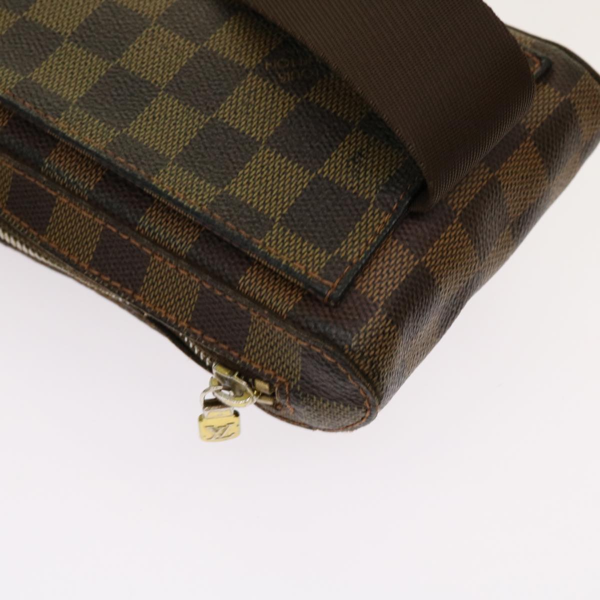 LOUIS VUITTON Damier Ebene Geronimos Shoulder Bag N51994 LV Auth 67690