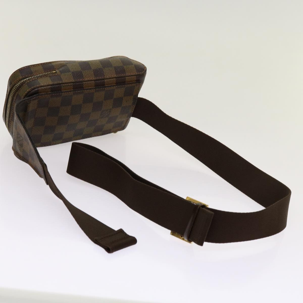 LOUIS VUITTON Damier Ebene Geronimos Shoulder Bag N51994 LV Auth 67690