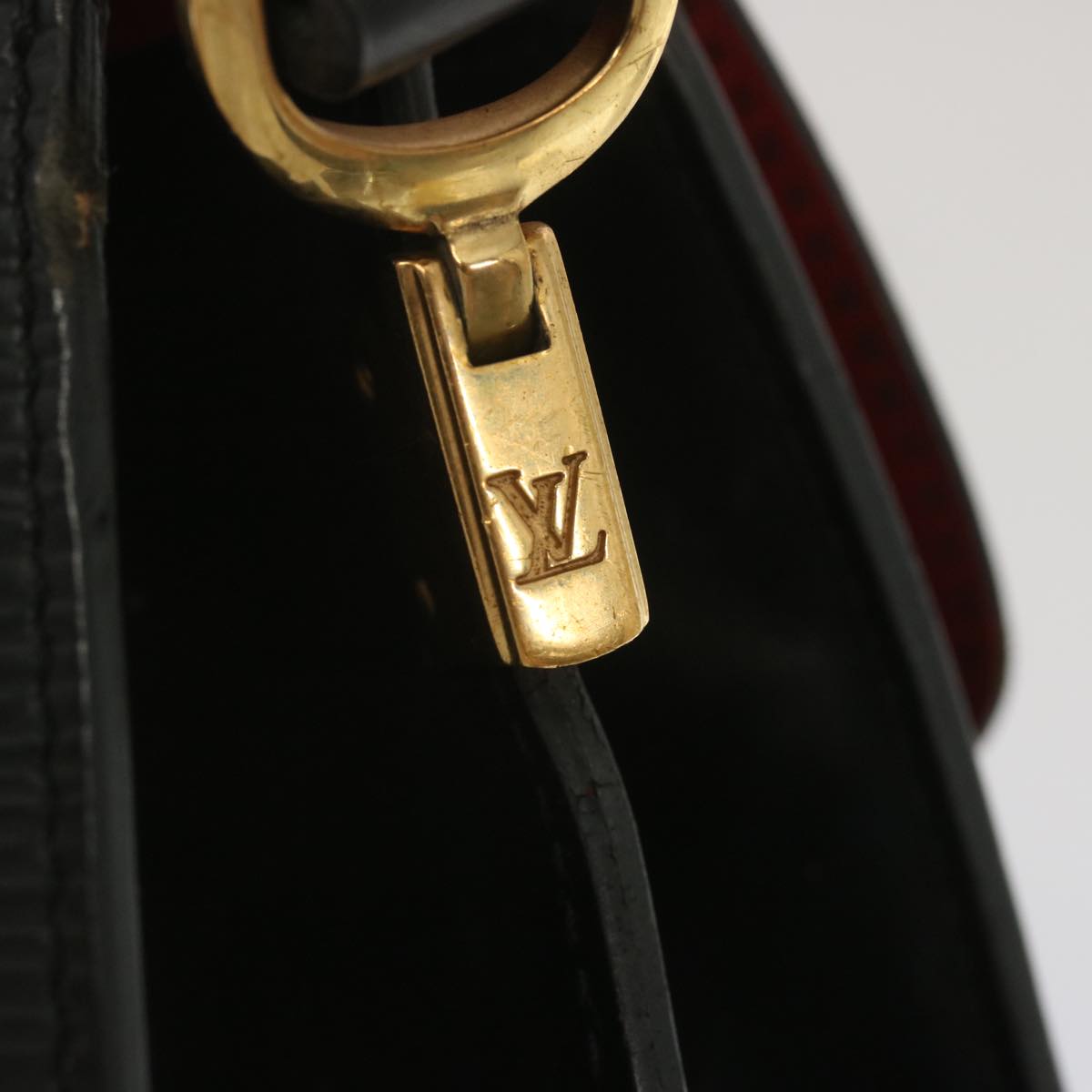 LOUIS VUITTON Epi Osh Shoulder Bag Black Red M52444 LV Auth 67691