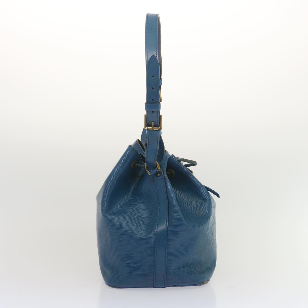 LOUIS VUITTON Epi Petit Noe Shoulder Bag Blue M44105 LV Auth 67695