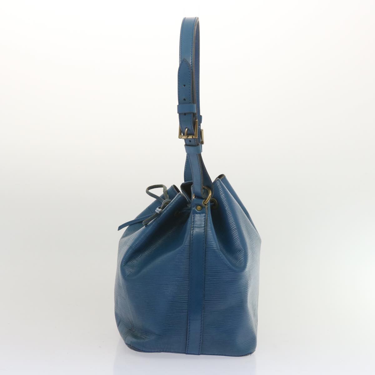 LOUIS VUITTON Epi Petit Noe Shoulder Bag Blue M44105 LV Auth 67695