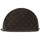 LOUIS VUITTON Monogram Trousse Demi Ronde Cosmetic Pouch M47520 LV Auth 67715-1