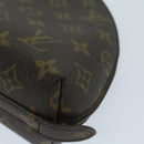 LOUIS VUITTON Monogram Trousse Demi Ronde Cosmetic Pouch M47520 LV Auth 67715-14