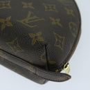 LOUIS VUITTON Monogram Trousse Demi Ronde Cosmetic Pouch M47520 LV Auth 67715-10