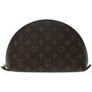 LOUIS VUITTON Monogram Trousse Demi Ronde Cosmetic Pouch M47520 LV Auth 67715-13