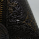 LOUIS VUITTON Monogram Trousse Demi Ronde Cosmetic Pouch M47520 LV Auth 67715-6