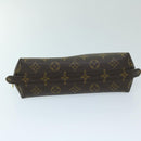 LOUIS VUITTON Monogram Trousse Demi Ronde Cosmetic Pouch M47520 LV Auth 67715-8