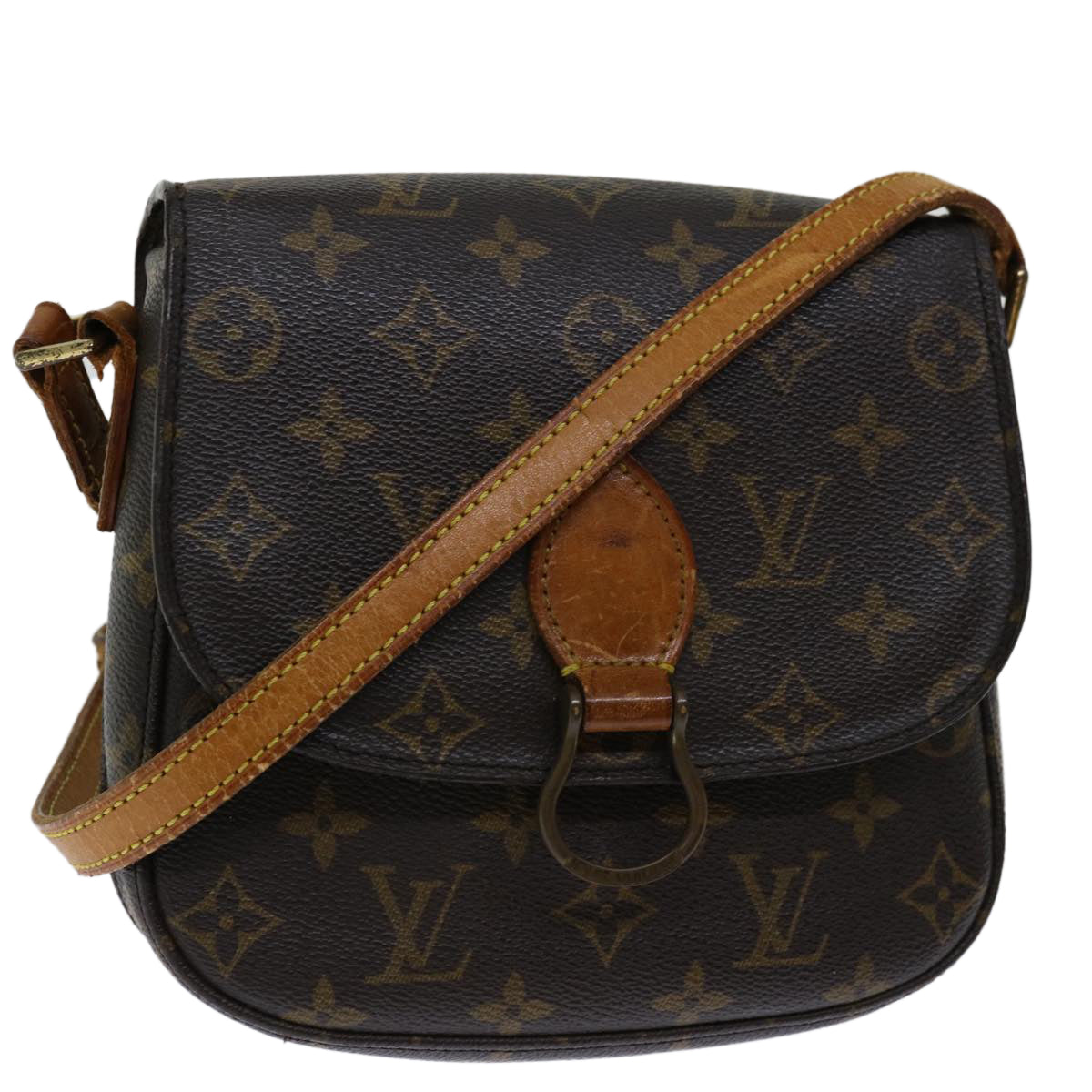 LOUIS VUITTON Monogram Saint Cloud MM Shoulder Bag M51243 LV Auth 67726