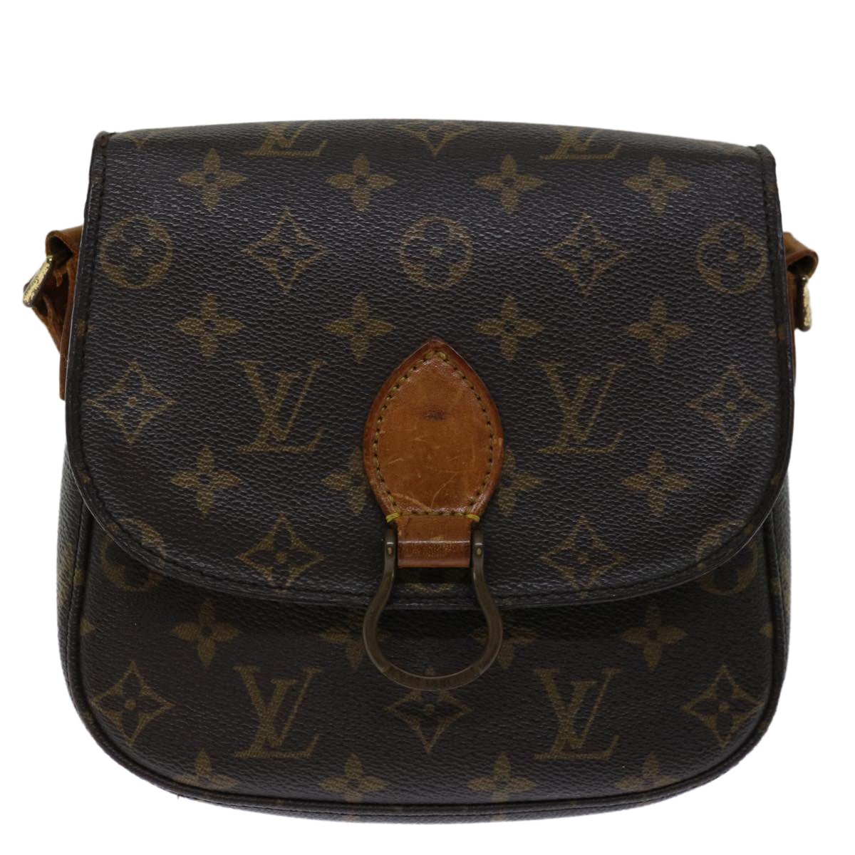 LOUIS VUITTON Monogram Saint Cloud MM Shoulder Bag M51243 LV Auth 67726