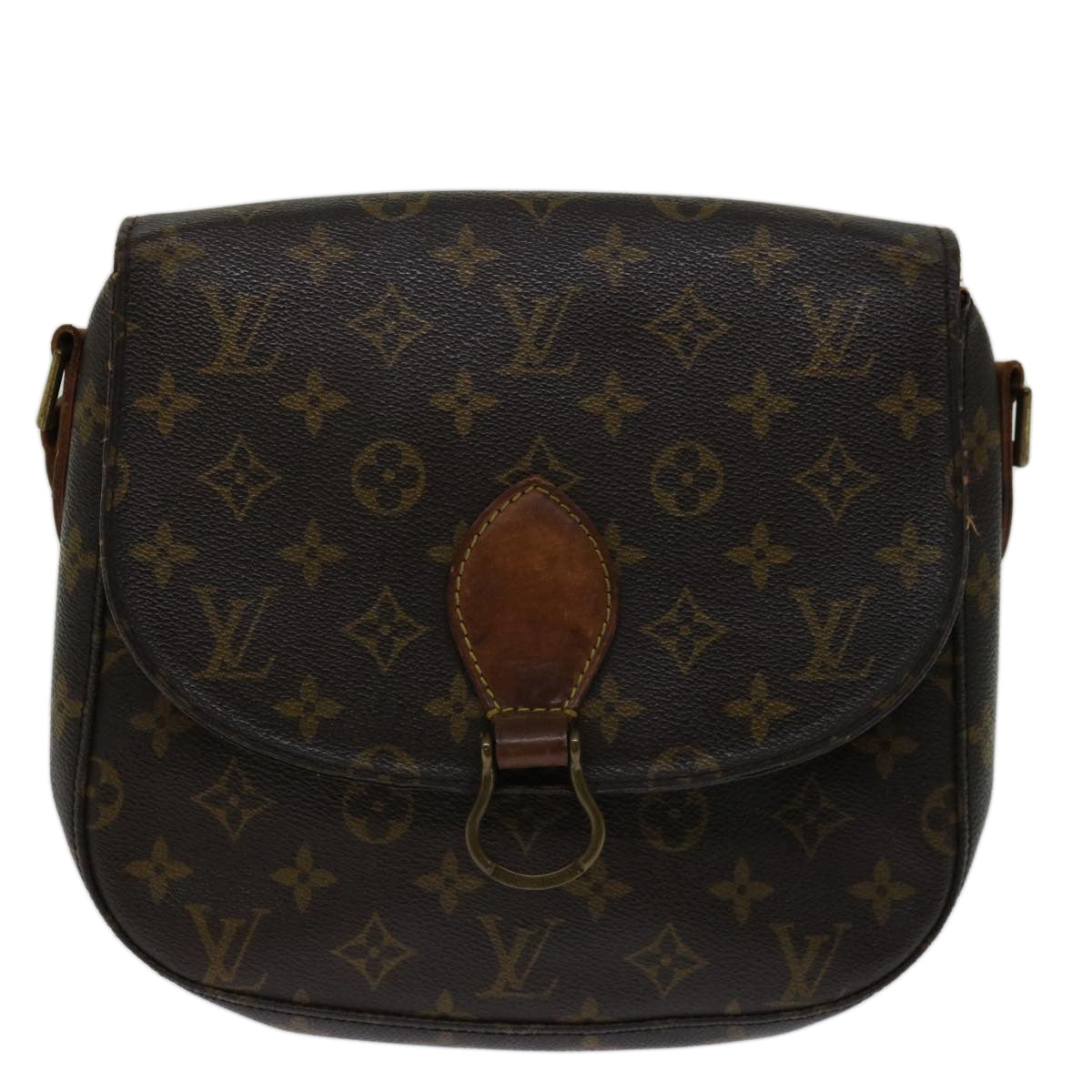 LOUIS VUITTON Monogram Saint Cloud GM Shoulder Bag M51242 LV Auth 67727