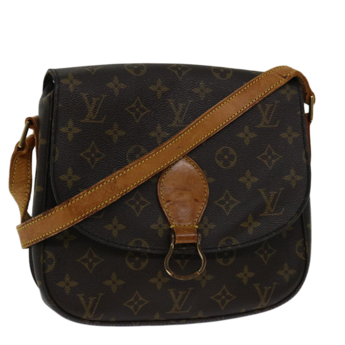 LOUIS VUITTON Monogram Saint Cloud GM Shoulder Bag M51242 LV Auth 67728