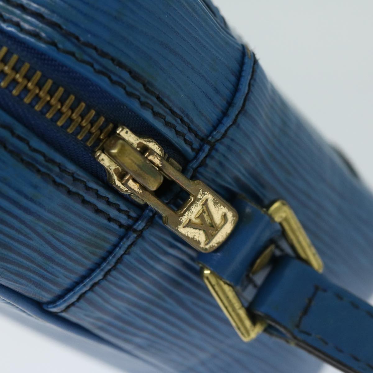 LOUIS VUITTON Epi Trocadero 27 Shoulder Bag Blue M52315 LV Auth 67729