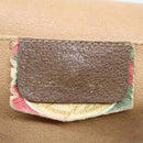 GUCCI GG Supreme Web Sherry Line Clutch Bag PVC Beige Red 89 01 031 Auth 67735-16