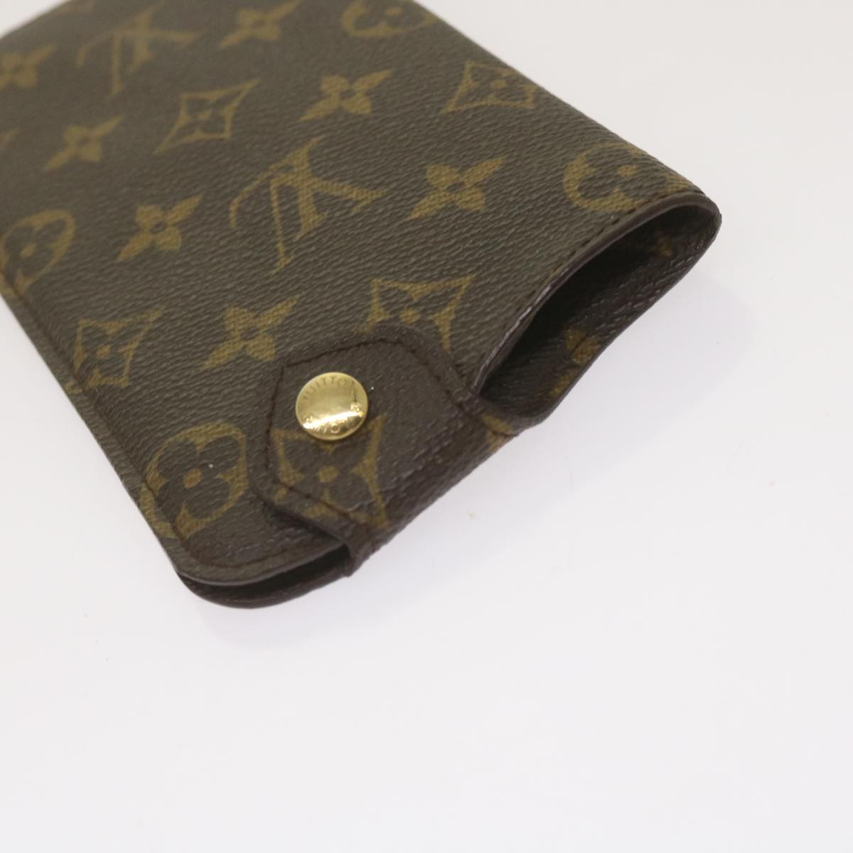 LOUIS VUITTON Monogram Etui Lunette MM Glasses Case M66544 LV Auth 67737