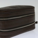 LOUIS VUITTON Taiga Trousse Yvan Clutch Bag Grizzly M32498 LV Auth 67738-6