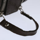 LOUIS VUITTON Taiga Trousse Yvan Clutch Bag Grizzly M32498 LV Auth 67738-7