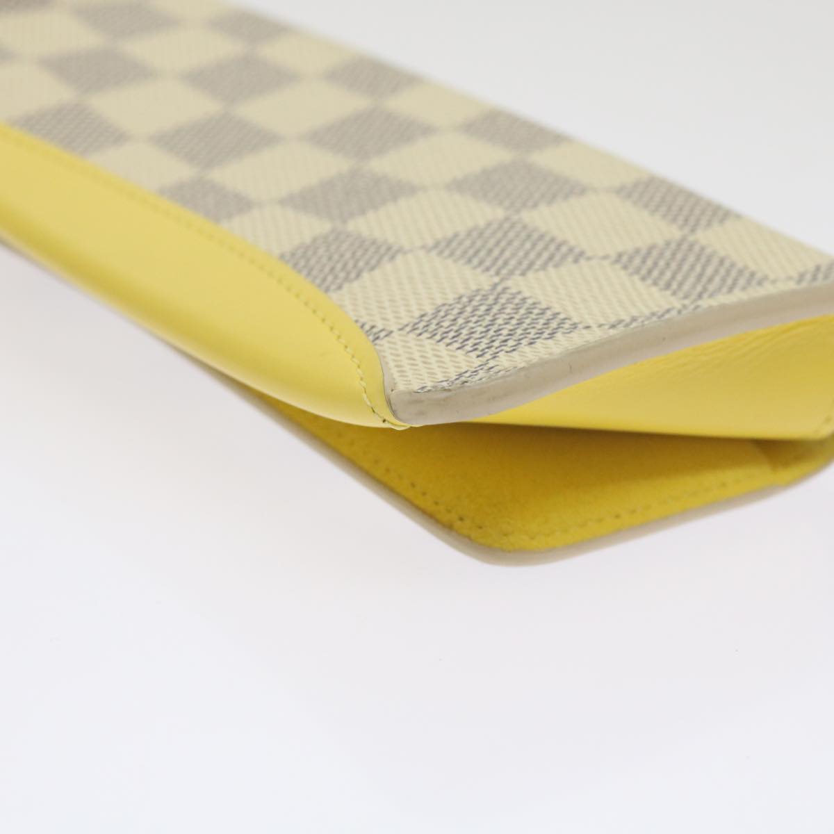 LOUIS VUITTON Damier Azur Etui Lunette Woody Glasses Case GI0388 LV Auth 67749