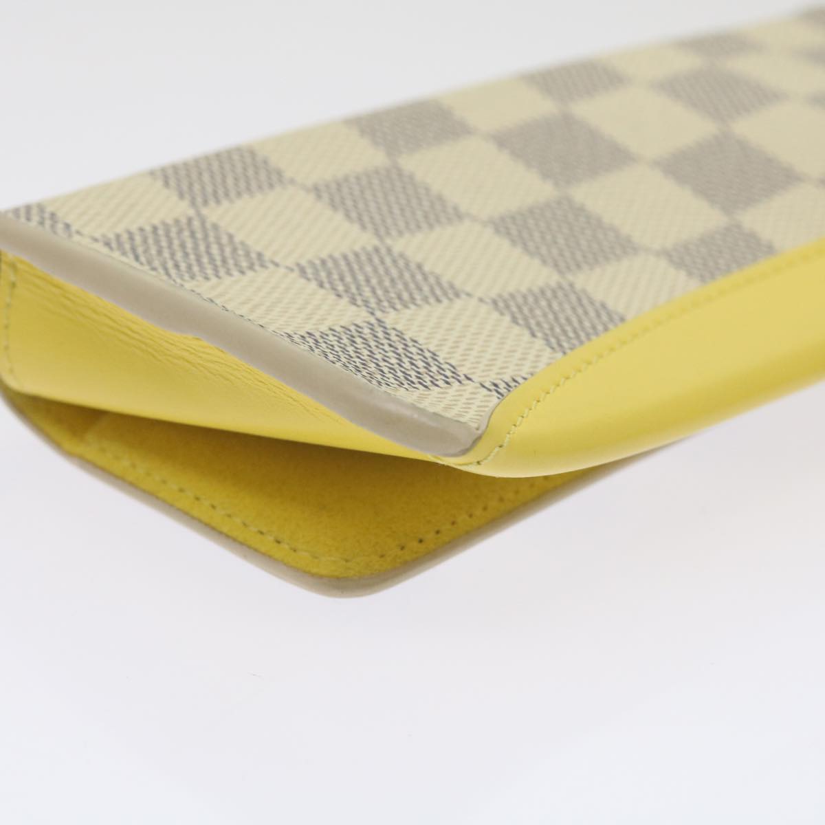 LOUIS VUITTON Damier Azur Etui Lunette Woody Glasses Case GI0388 LV Auth 67749