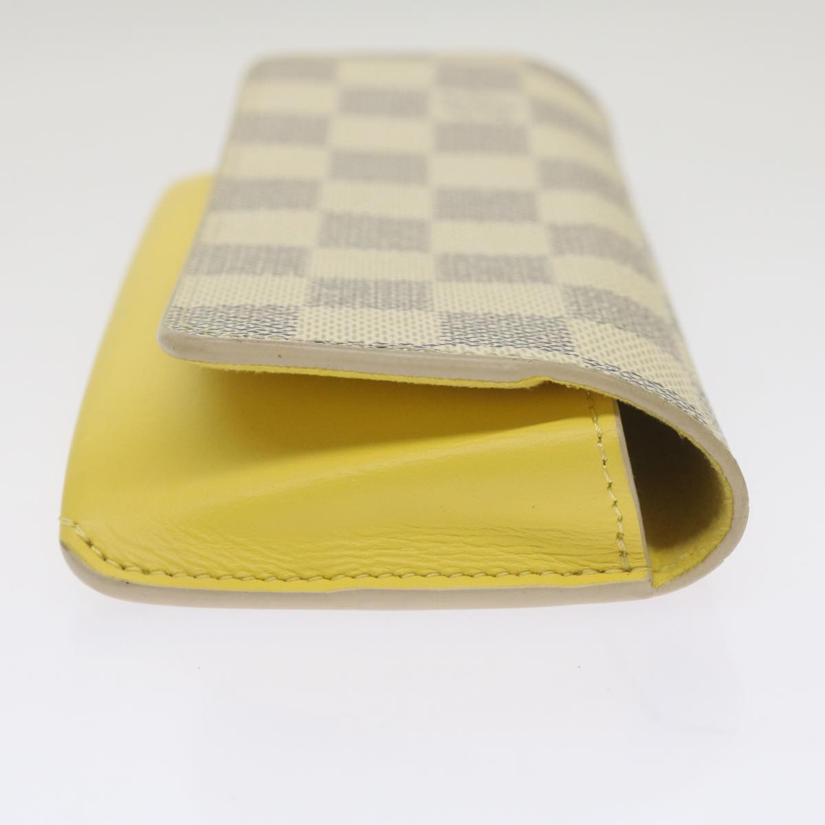 LOUIS VUITTON Damier Azur Etui Lunette Woody Glasses Case GI0388 LV Auth 67749