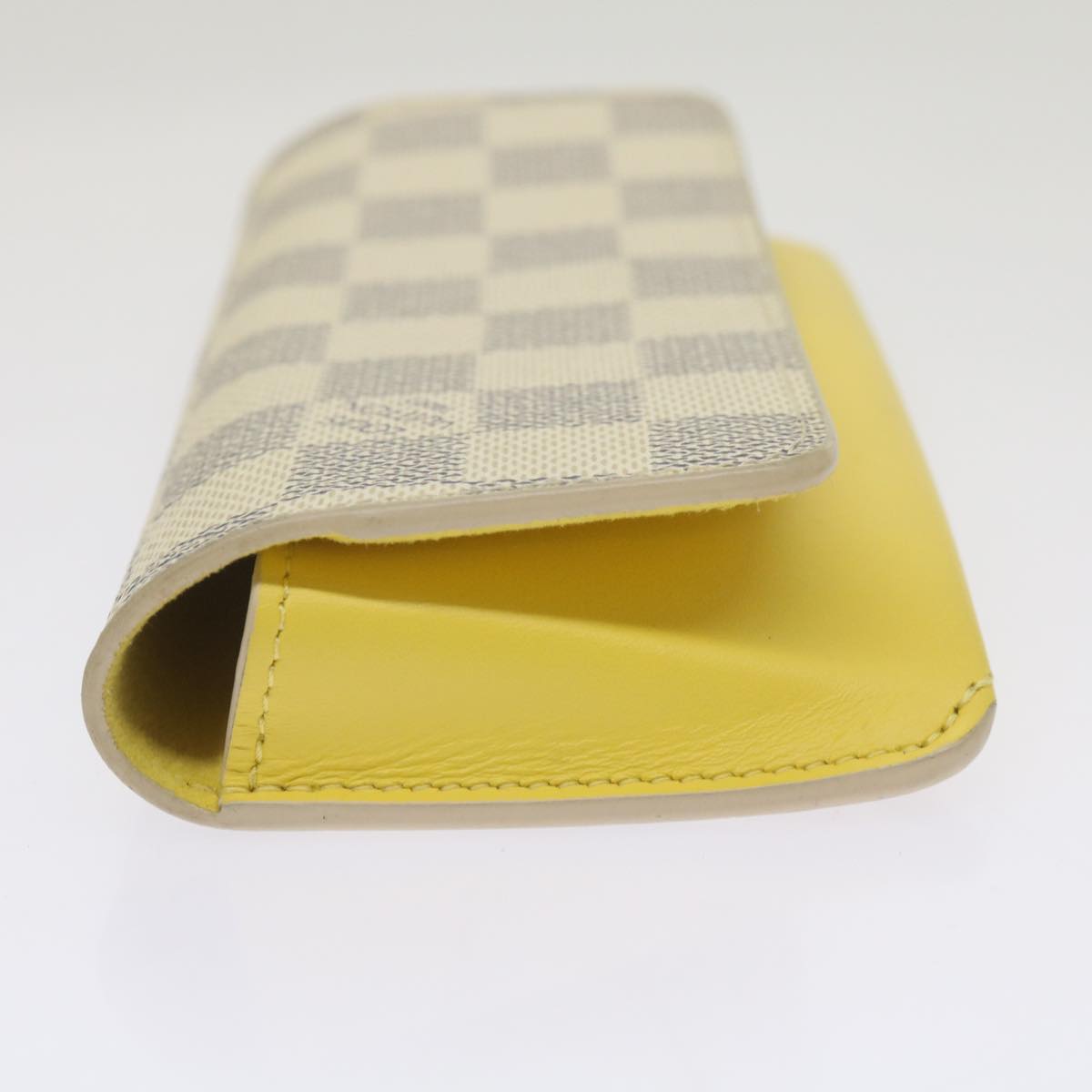 LOUIS VUITTON Damier Azur Etui Lunette Woody Glasses Case GI0388 LV Auth 67749