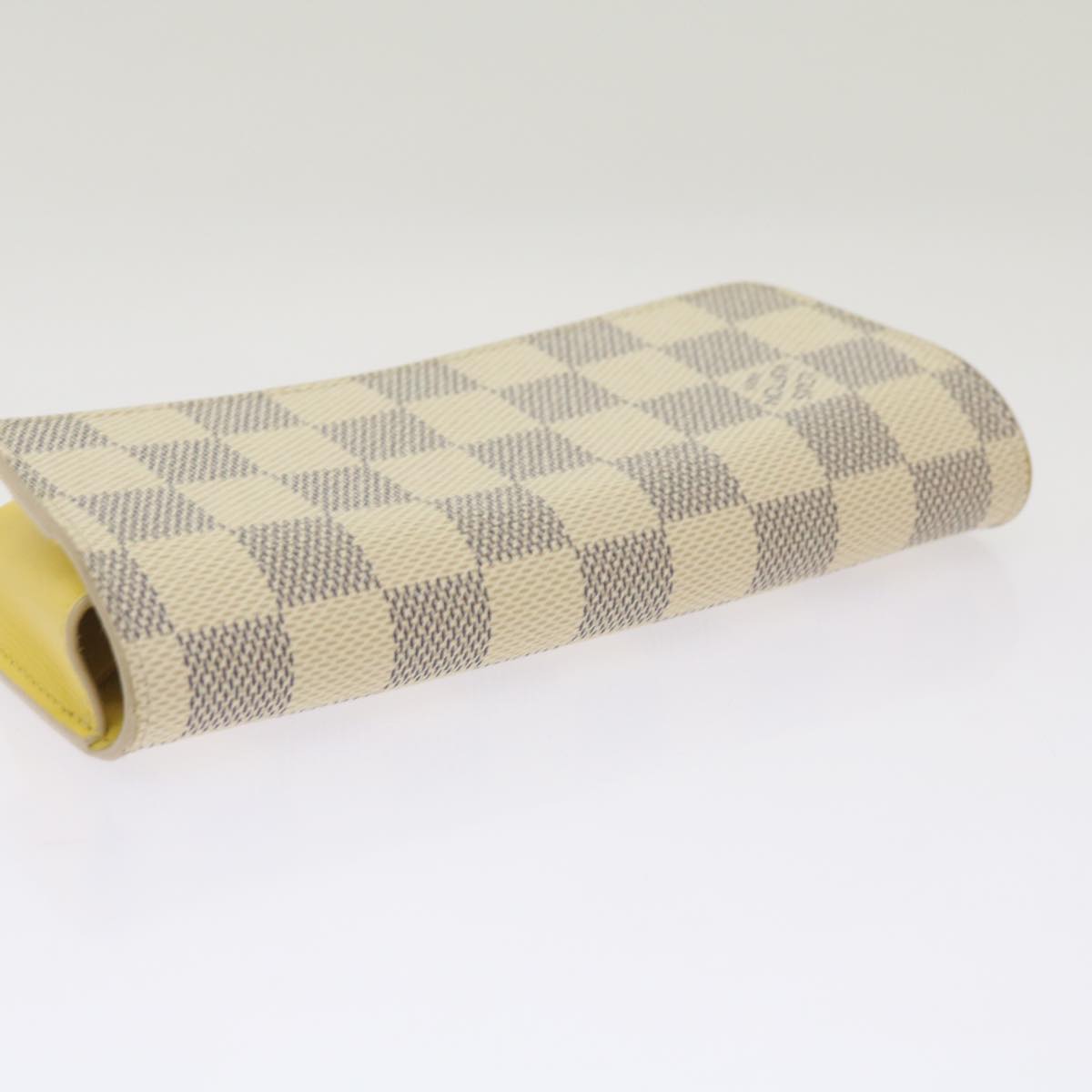 LOUIS VUITTON Damier Azur Etui Lunette Woody Glasses Case GI0388 LV Auth 67749