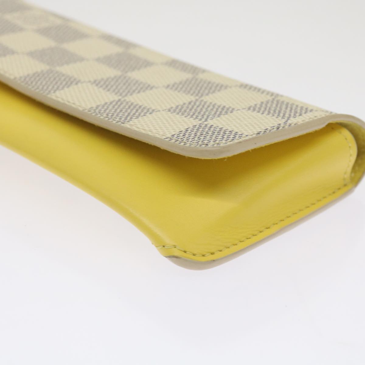 LOUIS VUITTON Damier Azur Etui Lunette Woody Glasses Case GI0388 LV Auth 67749