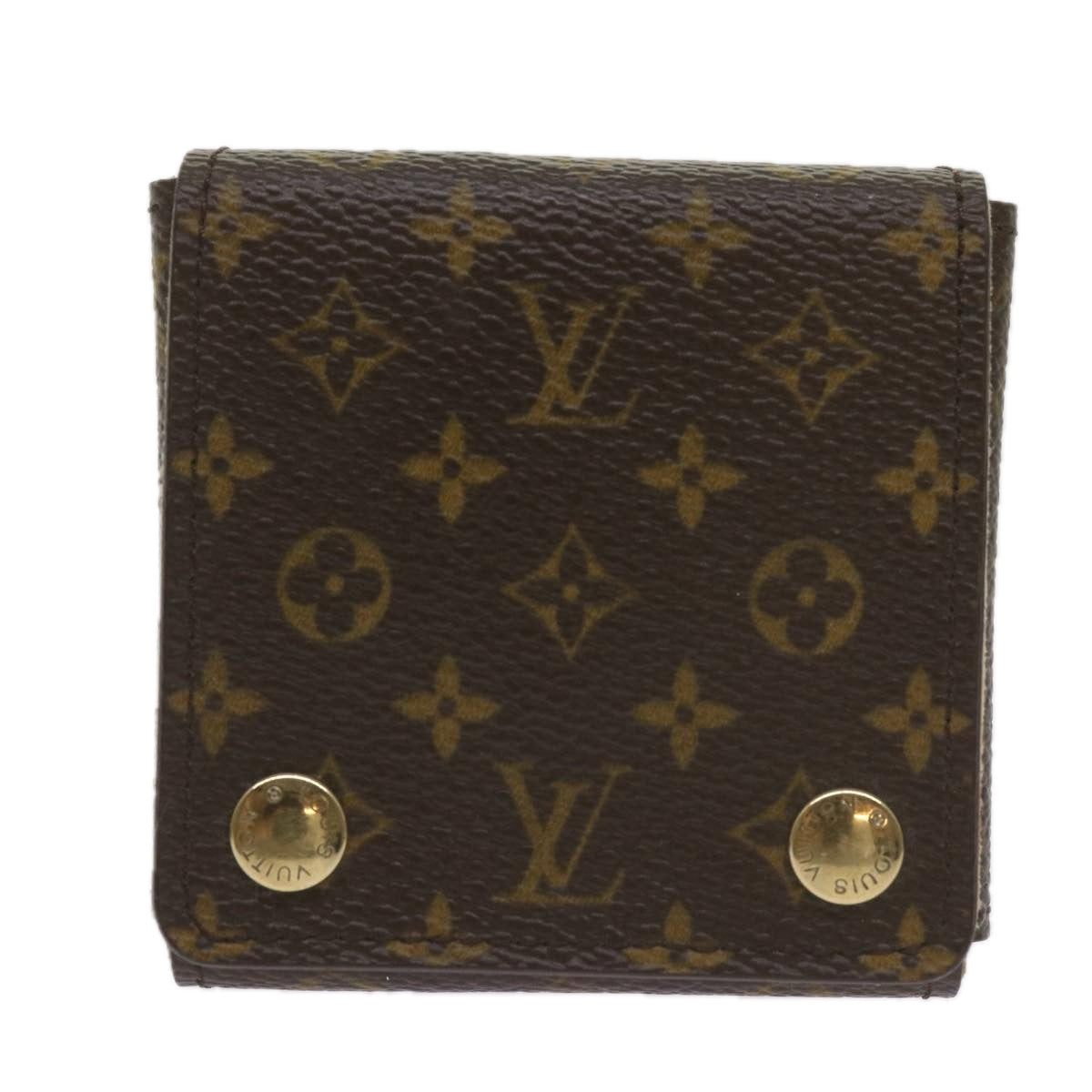 LOUIS VUITTON Monogram Jewelry Case Jewelry Box LV Auth 67751