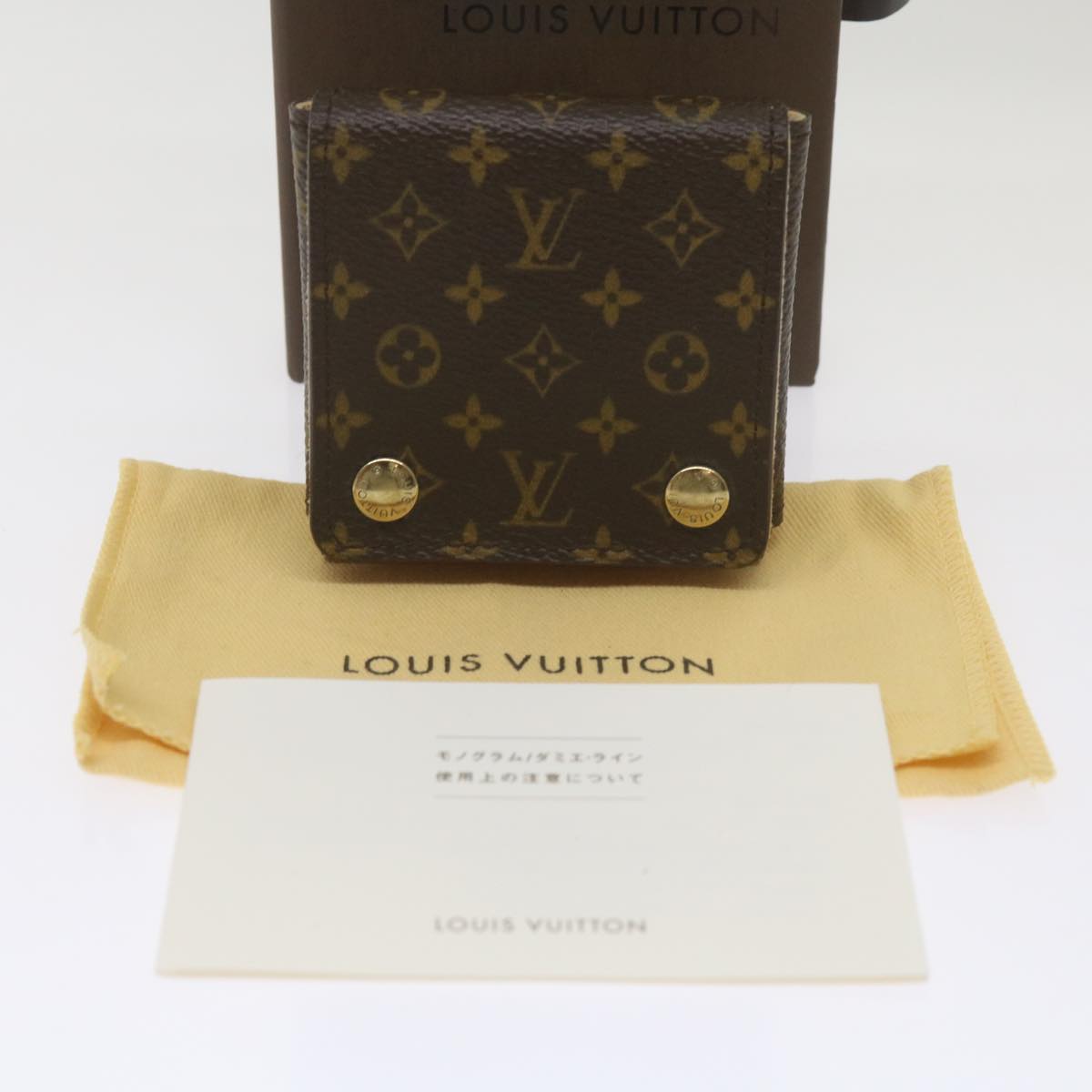 LOUIS VUITTON Monogram Jewelry Case Jewelry Box LV Auth 67751