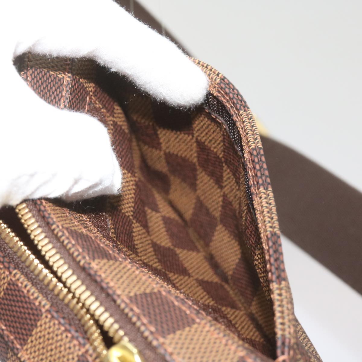 LOUIS VUITTON Damier Ebene Geronimos Shoulder Bag N51994 LV Auth 67763