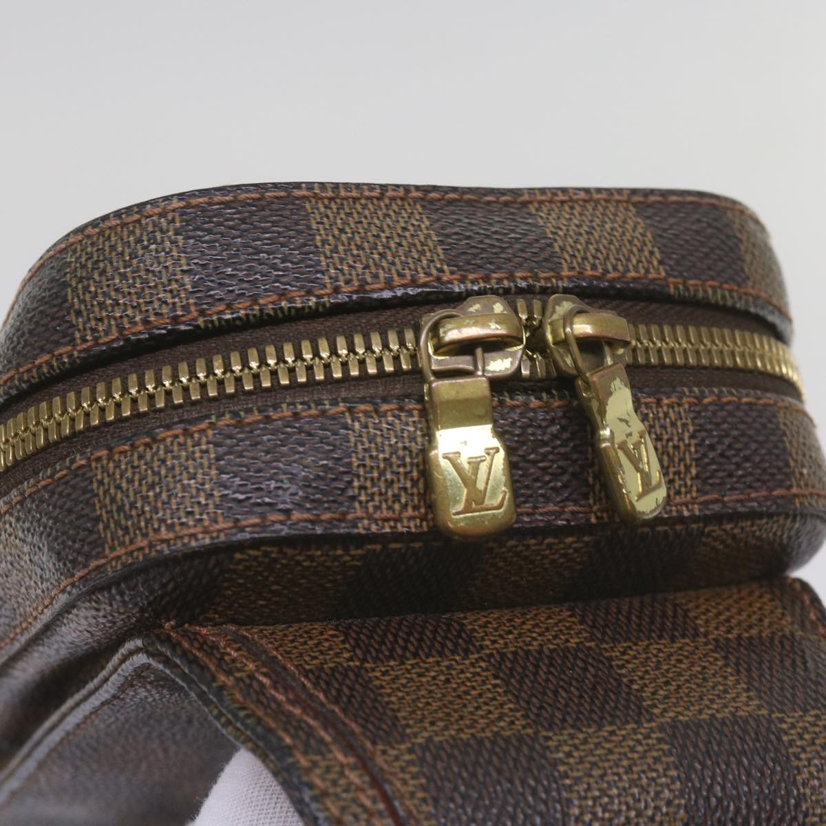 LOUIS VUITTON Damier Ebene Geronimos Shoulder Bag N51994 LV Auth 67765