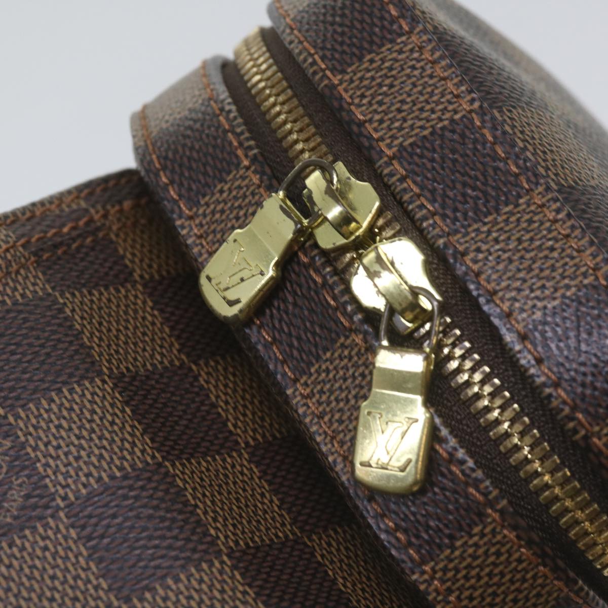 LOUIS VUITTON Damier Ebene Geronimos Shoulder Bag N51994 LV Auth 67766