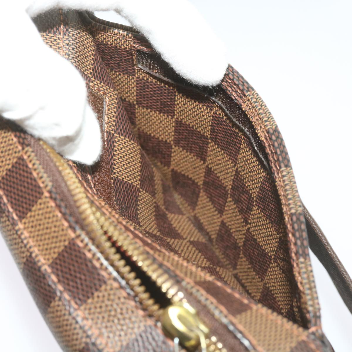 LOUIS VUITTON Damier Ebene Geronimos Shoulder Bag N51994 LV Auth 67766