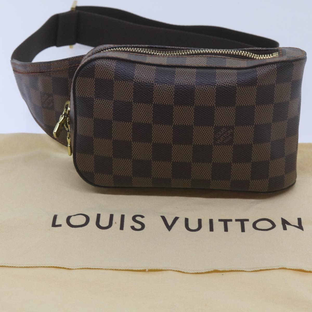 LOUIS VUITTON Damier Ebene Geronimos Shoulder Bag N51994 LV Auth 67766