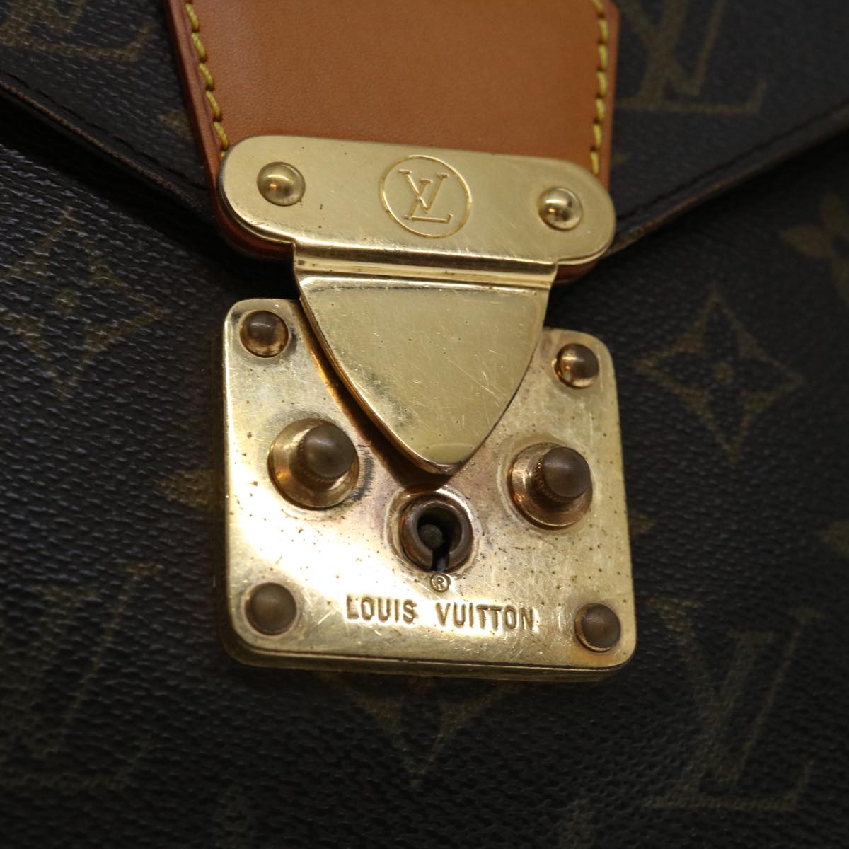 LOUIS VUITTON Monogram Porte Documents Senatur Briefcase M53335 LV Auth 67774