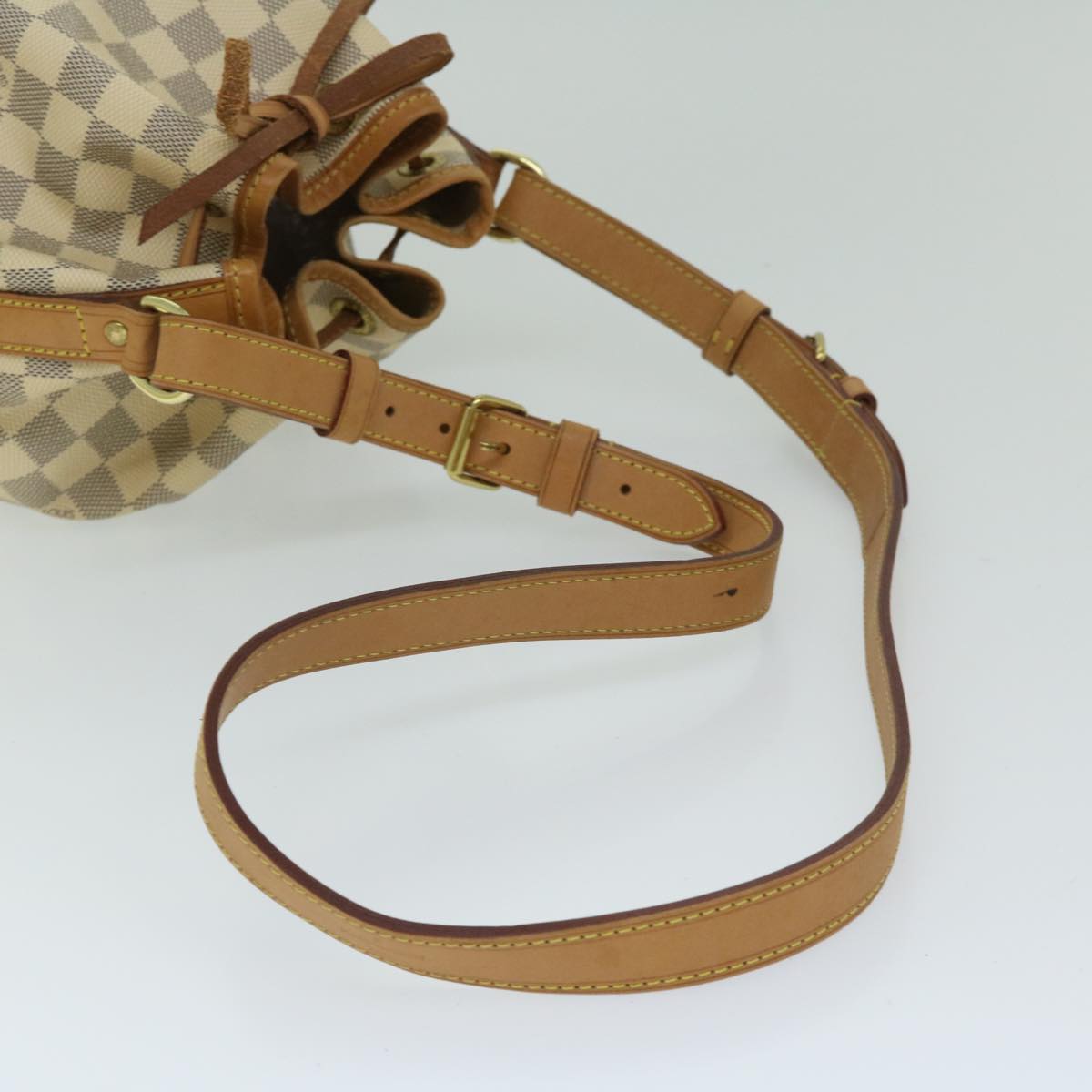 LOUIS VUITTON Damier Azur Noe BB Shoulder Bag N41220 LV Auth 67787