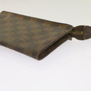 LOUIS VUITTON Damier Ebene Marais Pouch LV Auth 67811-14