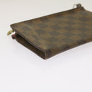 LOUIS VUITTON Damier Ebene Marais Pouch LV Auth 67811-15