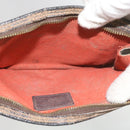 LOUIS VUITTON Damier Ebene Marais Pouch LV Auth 67811-11