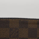 LOUIS VUITTON Damier Ebene Marais Pouch LV Auth 67811-3